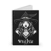 Witch Notebook for Girls, Magic Journal, Spell Book, Kids Planner, Witchcraft Diary - Ruled Line Spiral Notebook