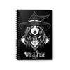 Witch Notebook for Girls, Magic Journal, Spell Book, Kids Planner, Witchcraft Diary - Ruled Line Spiral Notebook