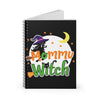 Witch Notebook for Girls, Magic Journal, Spell Book, Kids Planner, Witchcraft Diary - Ruled Line Spiral Notebook