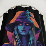 Mystical Witch Curtain - Enchanting Bathroom Decor, Halloween Shower Curtain, Witch Decor, Spooky Home Accents, WitchFest