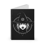 Witch Notebook, Magic Journal, Spell Book, Halloween Planner, Witchcraft Diary - Ruled Line Spiral Notebook