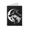 Witch Notebook, Magic Journal, Spell Book, Halloween Planner, Witchcraft Diary - Ruled Line Spiral Notebook